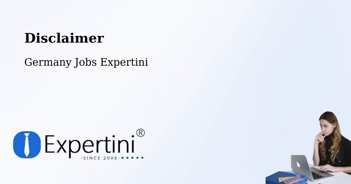 Disclaimer – Erwitte - Germany Jobs Expertini
